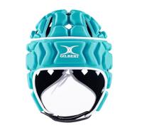 Gilbert Octane Rugby Headguard Scrum Cap Protection - Senior - Aqua White - XLarge