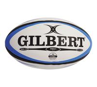 Gilbert Men's Omega Match Rugby Ball - Blue/Black, Size 3