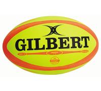 Gilbert Omega Fluoro Match Quality Rugby Ball Size 5 - Free P&P