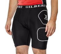 Gilbert Protective Men's Rugby Shorts, Black, XL