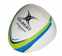 GILBERT rebounder half rugby ball trainer ball [white/blue/green] - Size 5