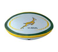 Gilbert Replica South Africa Rugby Ball, White, Mini