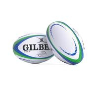 Gilbert Rugby Barbarian HD Match Ball - White Green Blue - size 5