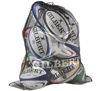 Gilbert Rugby Fine Mesh Ball Bag Matchball Carrier Supports 12 Balls