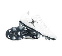 Gilbert Rugby Icon X 6 Stud Rugby Boots - White (UK Footwear Size System, Adult, Men, Numeric, Medium, 8.5)