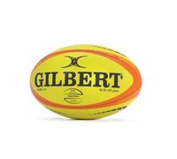Gilbert Rugby ORION Match Rugby Ball - Flourecent Yellow and Orange - Size 4