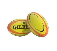Gilbert Rugby ORION Match Rugby Ball - Flourecent Yellow and Orange - Size 5