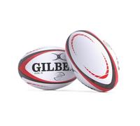 Gilbert Rugby ORION Match Rugby Ball - White Red Black - Size 5