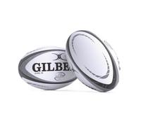 Gilbert Rugby Plusar Match Rugby Ball - White Grey - Size 5