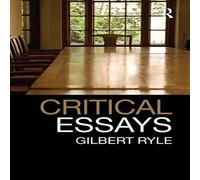 Gilbert Ryle Critical Essays: Collected Papers Volume 1 Hardcover Book Gilbert Ryle Multicolor