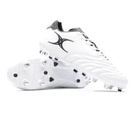 Gilbert Sidestep Icon 6 Stud Soft Ground Senior Rugby Boots - White UK 11.5