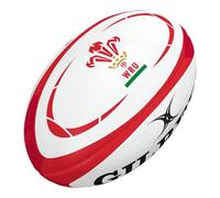 Gilbert Wales WRU Replica Rugby Ball 2020 - White and Red 5