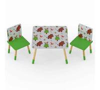 gilbert wooden gruffalo table and 2 chairs in multicolour