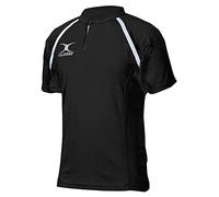 Gilbert Xact II Plain Rugby Shirt - Senior - black (XL)