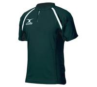 Gilbert Xact II Plain Rugby Shirt - Senior - GREEN (2XL)