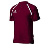 Gilbert Xact II Plain Rugby Shirt - Senior - MAROON (L)
