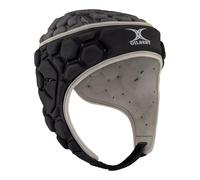 Gilbert XP 250 Senior Rugby Headguard - Black/silver (M)