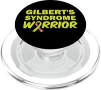 Gilbert's Syndrome Warrior Apparel With Awareness Ribbon PopSockets PopGrip for MagSafe