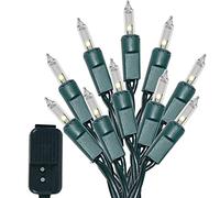 Gilbins Indoor/Outdoor Multi-Color Musical Christmas Lights - Plays 25 Classical Holiday Songs - 8 Function Chaser - Green Wire - 26 Ft Wire Length, 2" Space Between Bulbs