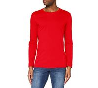 (2XL, Red) Gildan Mens Plain Crew Neck Ultra Cotton Long Sleeve T-Shirt