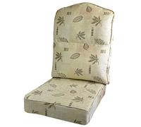 Gilda Replacement Conservatory Cane Furniture DELUXE PIPED - HUMP TOP CHAIR/SOFA/SUITE CUSHIONS (Including Covers and Fillings) for Conservatory Furniture-Wicker,Rattan (Delamere Gold)