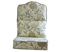 Gilda Replacement Conservatory Cane Furniture DELUXE PIPED - HUMP TOP CHAIR/SOFA/SUITE CUSHIONS (Including Covers and Fillings) for Conservatory Furniture-Wicker,Rattan (Bamboo Natural)