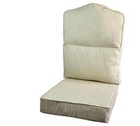 Gilda Replacement Conservatory Cane Furniture DELUXE PIPED - HUMP TOP CHAIR/SOFA/SUITE CUSHIONS (Including Covers and Fillings) for Conservatory Furniture-Wicker,Rattan (Hastings Natural)