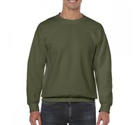 Gildan 18000 Heavy Blend Adult Crewneck Sweatshirt Military Green - S 2XL