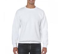 Gildan 18000 Heavy Blend Adult Crewneck Sweatshirt White - Size: S Co S