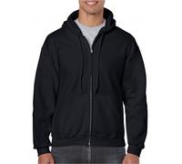 Gildan 18600 Heavy Blend Adult Full Zip Hooded Sweatshirt Black M Colo M