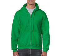 Gildan 18600 Heavy Blend Adult Full Zip Hooded Sweatshirt Irish Green XL