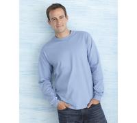 Gildan 2400 Ultra Cotton Long Sleeve T-Shirt Safety Green - Size: S Co S