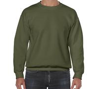Gildan 50/50 Heavy Cotton Polyester Blend Sweatshirt Pullover Jumper S - 5XL