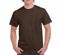 Gildan 5000 Heavy Cotton T-Shirt Dark Chocolate - Size: S Colour: Dark S