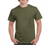 Gildan 5000 Heavy Cotton T-Shirt Military Green - Size: L Colour: Mili L