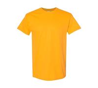 Gildan 5000 Men's Short Sleeve Heavy Cotton T-Shirt Tee, (Gold, XXL