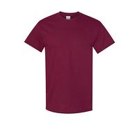 Gildan 5000 Men's Short Sleeve Heavy Cotton T-Shirt Tee, (Maroon, XXL