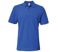 Gildan 64800 Softstyle Adult Double Pique Polo Shirt, Royal, XL
