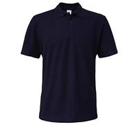 Gildan 64800 Softstyle Adult Double Pique Polo Shirts for Men, Navy, XL