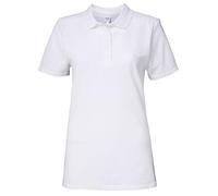 Gildan 64800L Ladies Softstyle Double Pique Polo Shirt, White, Small