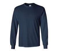 Gildan Adult 6.1 oz 100% Cotton L/S T-Shirt Navy 4X-Large