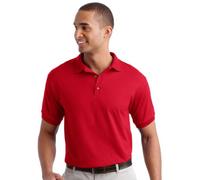 Gildan Adult DryBlend Jersey Short Sleeve Polo Shirt (3XL) (Red)