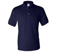 (L, Navy) Gildan Adult DryBlend Jersey Short Sleeve Polo Shirt