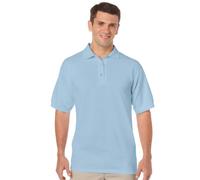 Gildan Adult DryBlend Jersey Short Sleeve Polo Shirt (L) (Light Blue)