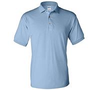 Gildan Adult DryBlend Jersey Short Sleeve Polo Shirt (M) (Light Blue)