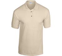 Gildan Adult DryBlend Jersey Short Sleeve Polo Shirt (M) (Sand)