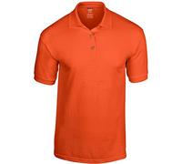Gildan Adult DryBlend Jersey Short Sleeve Polo Shirt (S) (Orange)