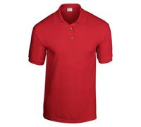 Gildan Adult DryBlend Jersey Short Sleeve Polo Shirt (S) (Red)