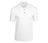 Gildan Adult DryBlend Jersey Short Sleeve Polo Shirt (S) (White)