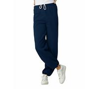 Gildan Adult Fleece Elastic Bottom Sweatpants, Style G18200, Navy, Small
